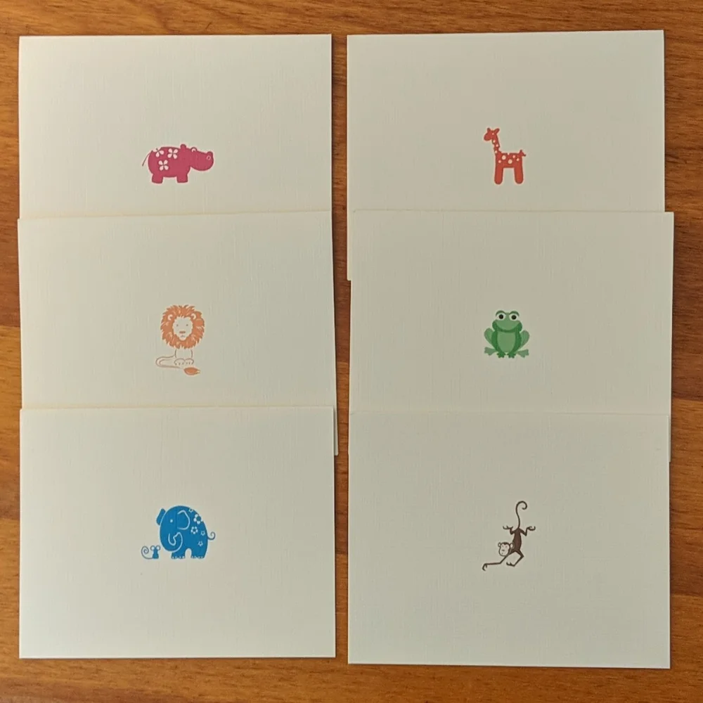 Box Set of 6 blank cards - assorted